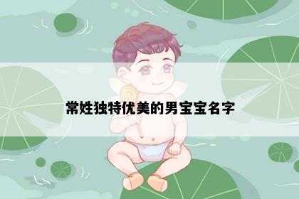 常姓独特优美的男宝宝名字