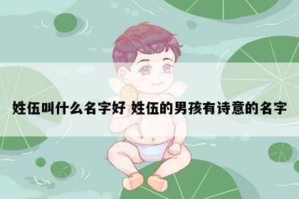 姓伍叫什么名字好 姓伍的男孩有诗意的名字