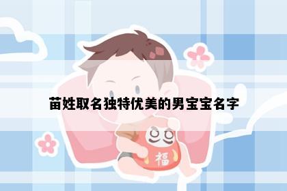 苗姓取名独特优美的男宝宝名字