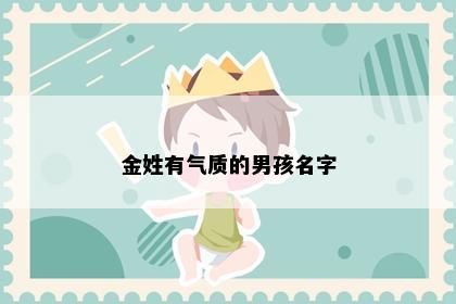 金姓有气质的男孩名字
