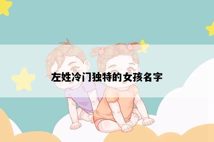 左姓冷门独特的女孩名字
