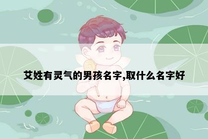 艾姓有灵气的男孩名字,取什么名字好