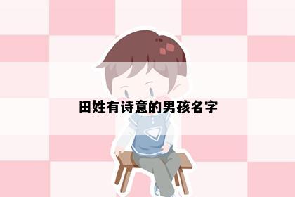 田姓有诗意的男孩名字
