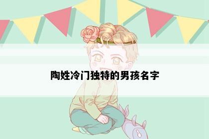 陶姓冷门独特的男孩名字