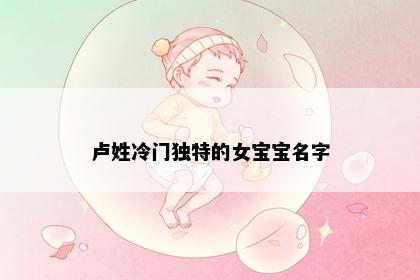 卢姓冷门独特的女宝宝名字