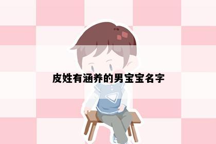 皮姓有涵养的男宝宝名字