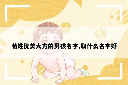 荀姓优美大方的男孩名字,取什么名字好