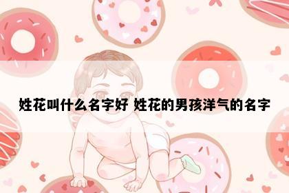 姓花叫什么名字好 姓花的男孩洋气的名字