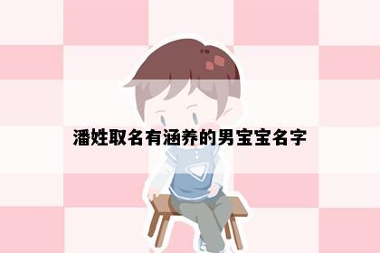 潘姓取名有涵养的男宝宝名字