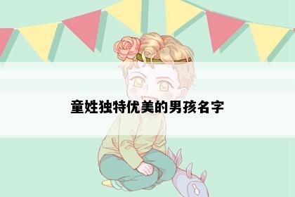 童姓独特优美的男孩名字